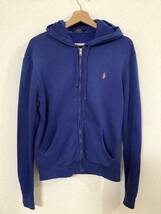 POLO RALPH LAUREN ラルフローレン　フルジップスウェットパーカー　ジップアップパーカー ブルー　セレクト　古着　メンズ_画像1