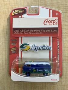 P【R3 5 Sprite】1964 VW TYPE2 VAN】JOHNNY LIGHTNING ジョニーライトニング COCA COLA 1/64 コカ・コーラ スプライト