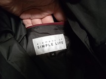 men's F994 ELEMENT OF SIMPLE LIFE シンプルライフ フード収納 ジップアップ ジャケット M ブラック_画像4