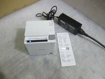 [EP06]美品★EPSON TM-m10 621 Model:M332B スタイリッシュコンパクトレシートプリンター（ホワイト）★_画像1