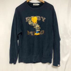 A BATHING APE アベイシングエイプ スウェット トレーナー リバースウィーブ BABYMILO ベビーマイロ M BAPE 