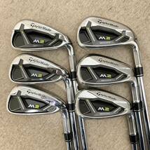 テーラーメイド　TaylorMade　アイアンセット　M2　5.6.7.8.9.P　6本セット　REAX STEEL　Flex-S　スチールシャフト_画像2