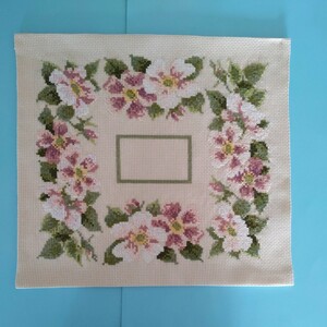 Вышивка Cross Stitch закончена (Wild Rose Doyley)