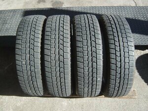 ◎T522 165/65R14 4本 2017年40週製 ダンロップ WM02 中古スタッドレスタイヤ 17年40週製 WINTERMAXX02 ウインターマックス02★富山市★