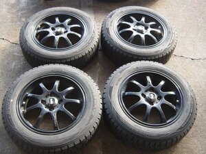 ◎H509 175/65R15 LM SPORT アルミホイール4本 バリ溝 2018年40週製 WM01 スタッドレス 15×6J+50? フィットアクアヤリスヴィッツ★富山市