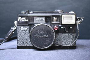 FLASH FUJICA/Date/AF/フジカ/一眼レフ/フィルムカメラ/1:2.8 f=38mm/ブラックボディ/ジャンク品/UCE1209