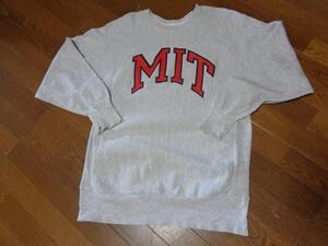 XL/ビンテージ/90s/MIT/名門マサチューセッツ工科大学/刺繍タグ/チャンピオンChampion/リバースウィーブ/トレーナー/スウェット/グレー