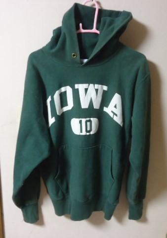 L/IowaState/アイオワ/トリコ刺繍タグ/USA/90s/チャンピオンChampion/リバースウィーブ/ビンテージ/パーカー/スウェット/トレーナー/USA製