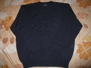 [ б/у одежда * прекрасный товар ] * замечательный свитер / хлопок 100% / Италия производства доступный товар!