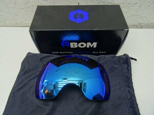 Abom エーボム HEET LENS スペアレンズ 曇らないゴーグル sky blue mirror