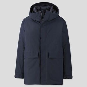 1円〜新品未使用 UNIQLO ユニクロ ハイブリッドダウンパーカ アウター メンズ Lサイズ NAVY 311-421716 平野歩夢 国内正規 希少 レア 最安