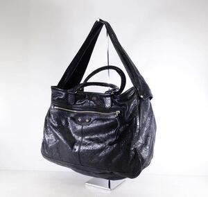 ☆BALENCIAGA クラシックブリッジ ボストンバッグ 黒 大容量