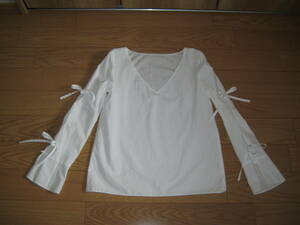 [ прекрасный товар ] Jill Stuart лента блуза Jill рубашка tops 
