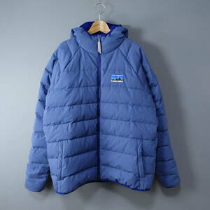 美品*patagonia/パタゴニア/メンズM、レディースL/50th Anniversary/50周年記念/コットンダウンジャケット/Current Blue(カレントブルー)