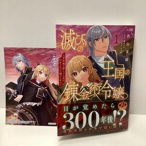 真山菜緒/滅びの王国の錬金術令嬢/1巻/イラストカード有り/NOVAコミックス/11月刊