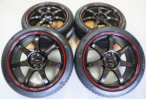 軽量 クロススピード CR7 18inch 5H100 8.5J+45 9.5J+45輸入 225/40R18 プリウス 86 カローラスポーツ BRZ