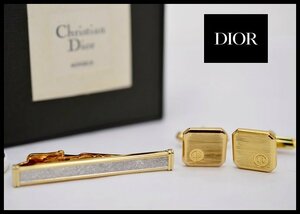 良品 Christian Dior MONSIEUR ネクタイピン カフスボタン クリスチャン ディオール GERMANY製