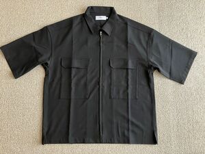 アズールバイマウジー　ZIP UP SHIRT JACKET ブラック L