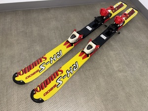 サイズ100cmジュニア用カービングスキー中古スキー板&ビンディングSwallowスワロ―RX-S5200