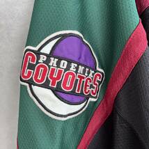 90s Arizona Phoenix Coyotes コヨーテズ 7部丈ホッケーゲームシャツ XXL アリゾナフェニックス STARTER製_画像7