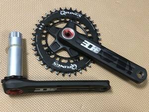 ☆ ROTOR 3D＋ 175mm 30φ & Q RINGS QX1 40T 11s 軽量 中古☆