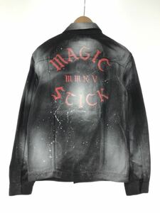 マジックスティック　magic stick デニムジャケット　ブラック ペイント　ジャケット　アウター