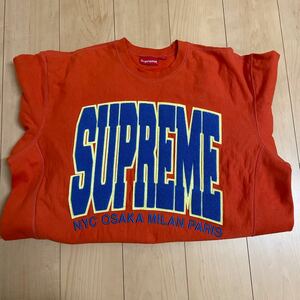 2021AW Supreme Cities Arc Crewneck Burnt Orange XL シュプリームオンライン購入品 中古