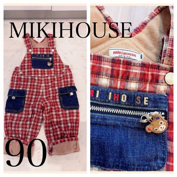 ミキハウス デニムオーバーオール オーバーオール プッチー MIKIHOUSE