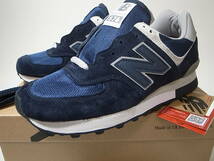 【送料無料 即決】NEW BALANCE UK製 OU576PNV 26cm US8 新品 35周年記念 復刻 NAVY ネイビー 紺 ピッグスキンスウェード メッシュ 英国製_画像4