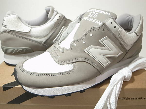 【送料無料 即決】訳有り NEW BALANCE UK製 OU576FLB 28.5cm US10.5 新品 35周年記念 復刻 フリントグレーFLINT GREY 灰色 ヌバック 英国製