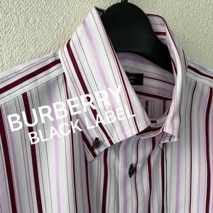 BURBERRY BLACK LABEL バーバリーブラックレーベル　長袖シャツ　サイズ2