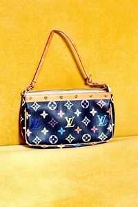 ★ LOUIS VUITTON ポシェット アクセソワール ★ モノグラム マルチカラー ノワール / 中古現状品取引 / 状態などは必ず写真でご確認下さい