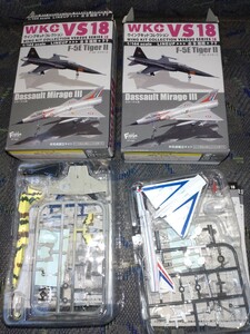 エフトイズ ウイング キット コレクション タイガー II ミラージュ　1/144 シークレット2種　ミラージュⅢEE　ミラージュⅢEA　計4種