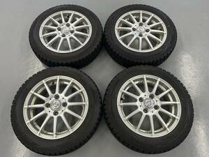 [中古]14X4.5J +45 100/4H ダンロップ DUNLOP ウィンターマックス WM01 155/65R14 SET 管理[20231214-006]