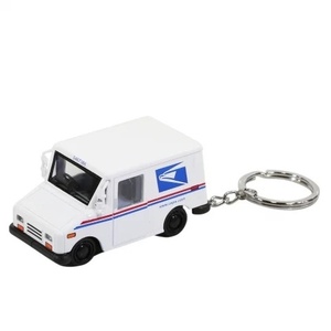 新品　USPS オフィシャル　メタル　キーチェーン　アメリカ郵便局　トラック　北米　USDM