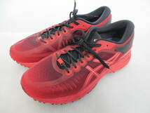 中古美品 ASICS MetaRun メタラン Classic Red/Black　レッドブラック ランニングシューズ 28.0_画像1