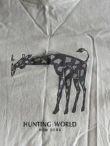ハンティングワールド　tシャツ　シャツ　白　ホワイト　美品　L 半袖　キリン　動物　hunting world_画像3