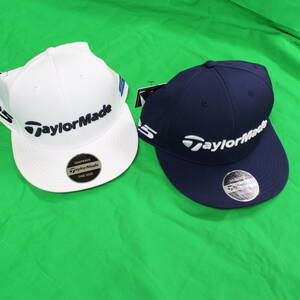 *[.....!] TaylorMade Tour Flat Bill cap KY707 WH*NV 2 piece set men's regular price \3,520-(1 piece )) new goods 