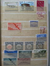 外国海外 切手集 色々な国 昔の 飛行機の切手が大半 計107枚 /送料無料 状態難あり ストックブック 希少レアあるかも モナコ サンマリノ_画像5