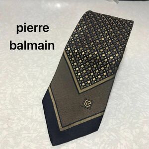 pierre balmain ピエール バルマン ネクタイ ゴールド ネイビー ブラック ブランドネクタイ シルク 絹