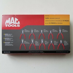 マックツール 10-PC プライヤーセット ミニプライヤー アルティメットプレシジョンプライヤーセット　MACTOOLS