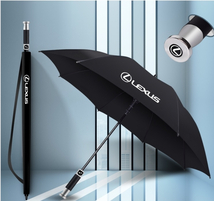 LEXUS レクサス 汎用 アンブレラ 長傘 雨傘 晴雨兼用 自動で開く ゴルフ 車用雨傘 8本骨 超撥水 紫外線遮蔽 収納袋付き レクサス_画像1