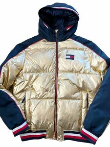 ●●1円!TOMMY HILFIGER トミーヒルフィガー primaloft プリマロフトパーカー L 海外限定カラー金 ゴールド●●