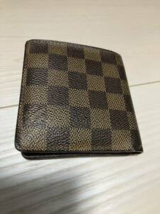 LOUIS VUITTON ルイヴィトン 財布 ダミエ 小銭入れ無し