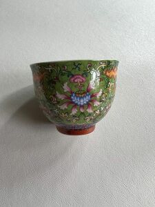 中国 茶器 茶杯 磁器 花柄カップ 高級