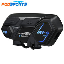 即決!新品!FODSPORTS バイク インカム M1-S 最大８人同時通話 Bluetooth4.1 全二重通信 インターコム 連続使用10時間ATRTS_画像1