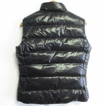 美品 MONCLER モンクレール GHANY ガーニー ロゴワッペン ダウンベスト 3 ブラック_画像2