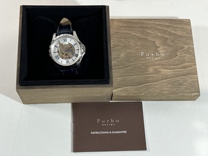 ★☆美品☆★ FURBO DESIGN フルボ デザイン F5021稼動品 スケルトン 自動巻き メンズ 腕時計 箱付き