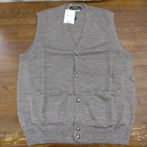 【タグ付き　LORDY　袖無しカーディガン】WASHABLE WOOL　Mサイズ　メンズ　衣類　ファッション【B4-3④】1211