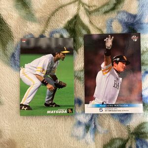 松田宣浩　カード　2014 プロ野球チップス　& 2011 BBM